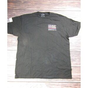 Howitzer Patriot Mens XL Black T Shirt Military USA America Police First...